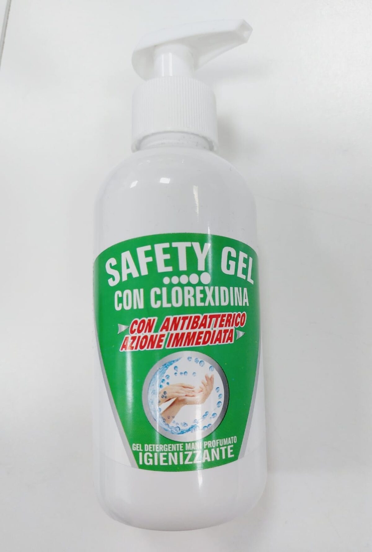 Safety Gel con clorexidina con antibatterico igienizzante 250 ml